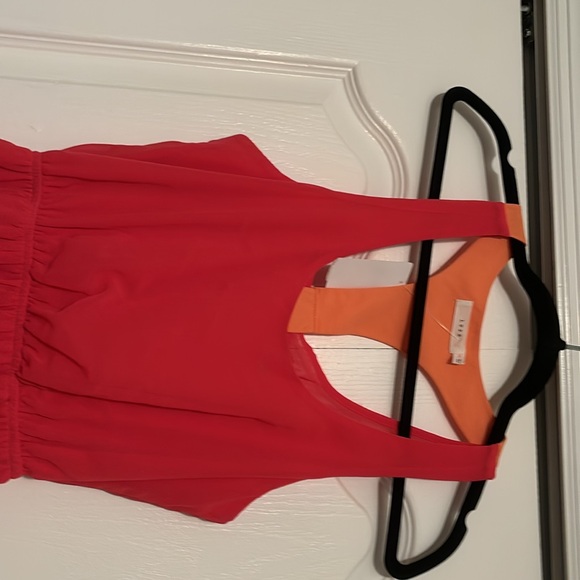 NWT! Lush Pink and Orange color block dress! - Picture 2 of 4